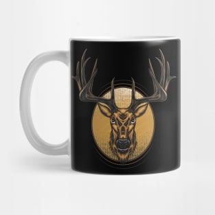 Vector Deer head illustration Mug